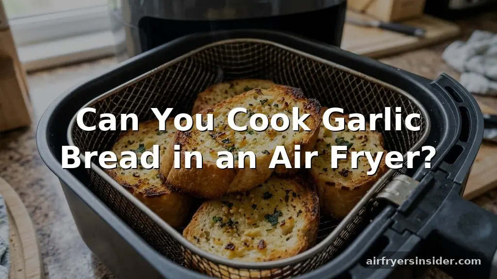 can you cook garlic bread in an air fryer