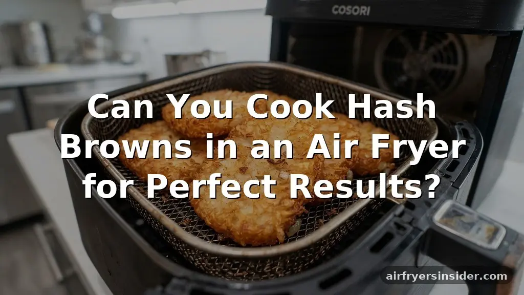 can you cook hash browns in an air fryer