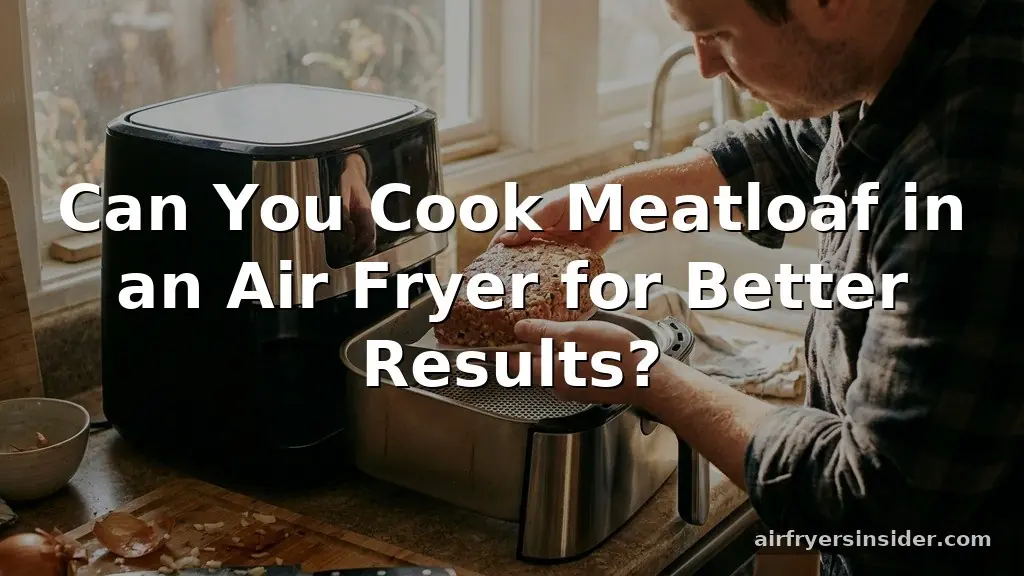 can you cook meatloaf in an air fryer