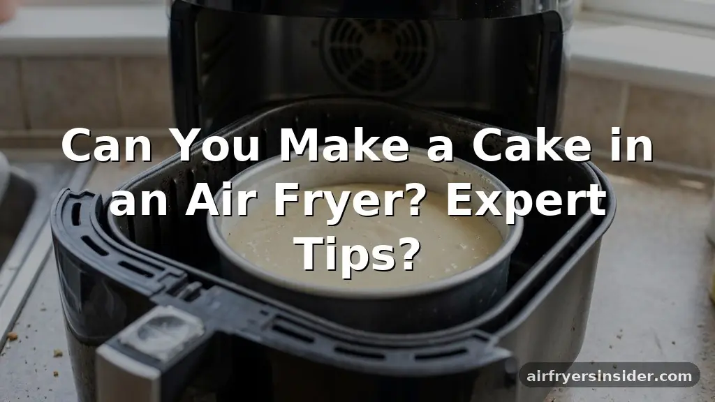 can you make a cake in an air fryer