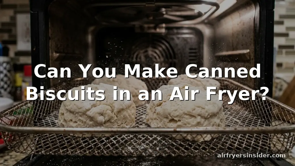 can you make canned biscuits in an air fryer