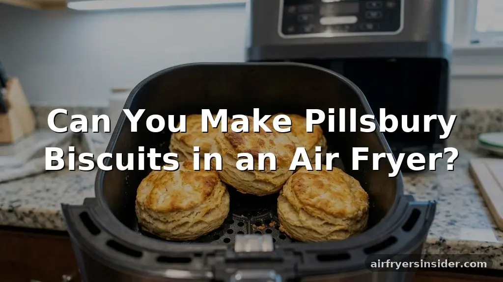 can you make pillsbury biscuits in an air fryer