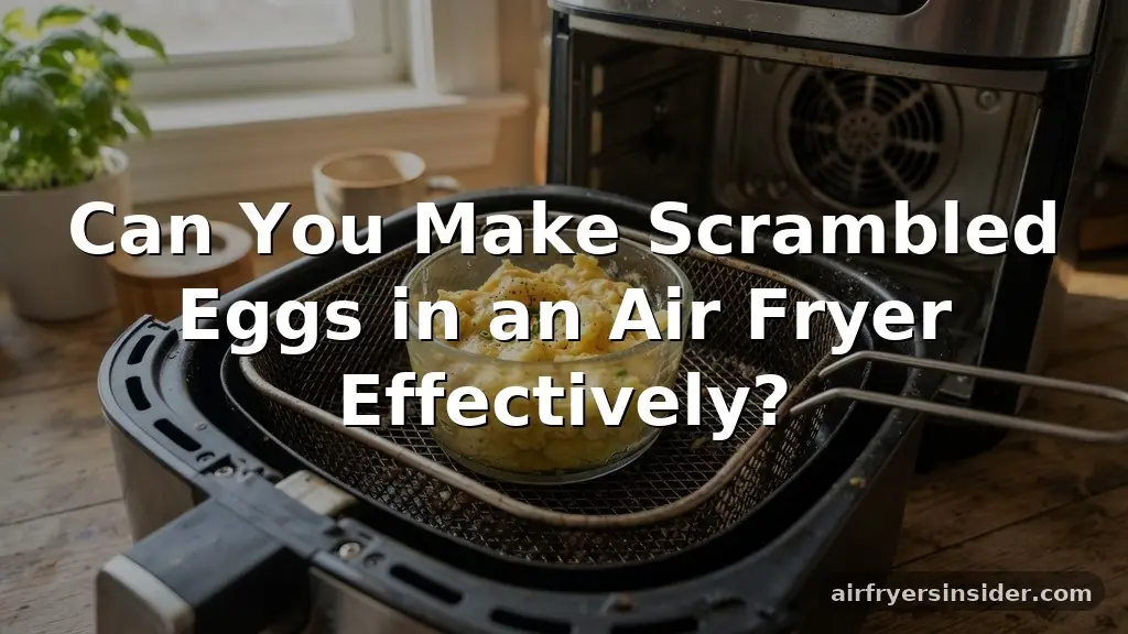 can you make scrambled eggs in an air fryer