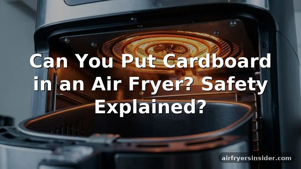 can you put cardboard in an air fryer