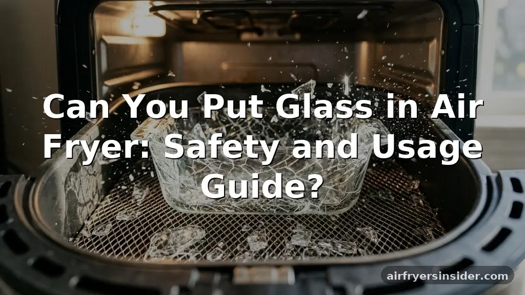 can you put glass in air fryer