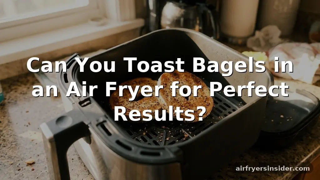 can you toast bagels in an air fryer