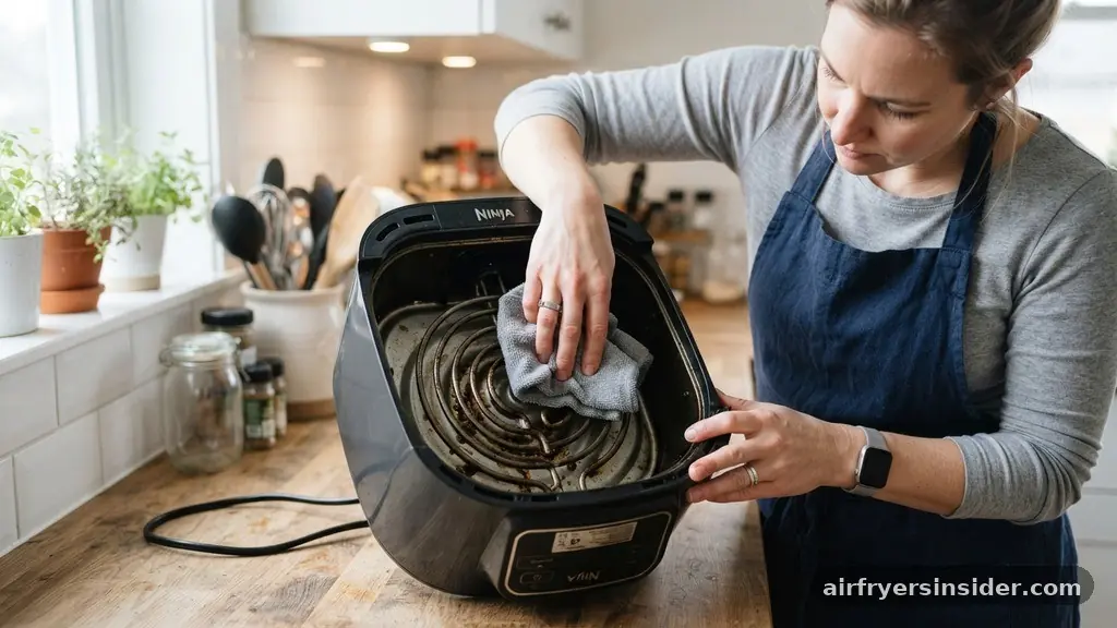 Cleaning the Heating Element Safely - how to deep clean an air fryer