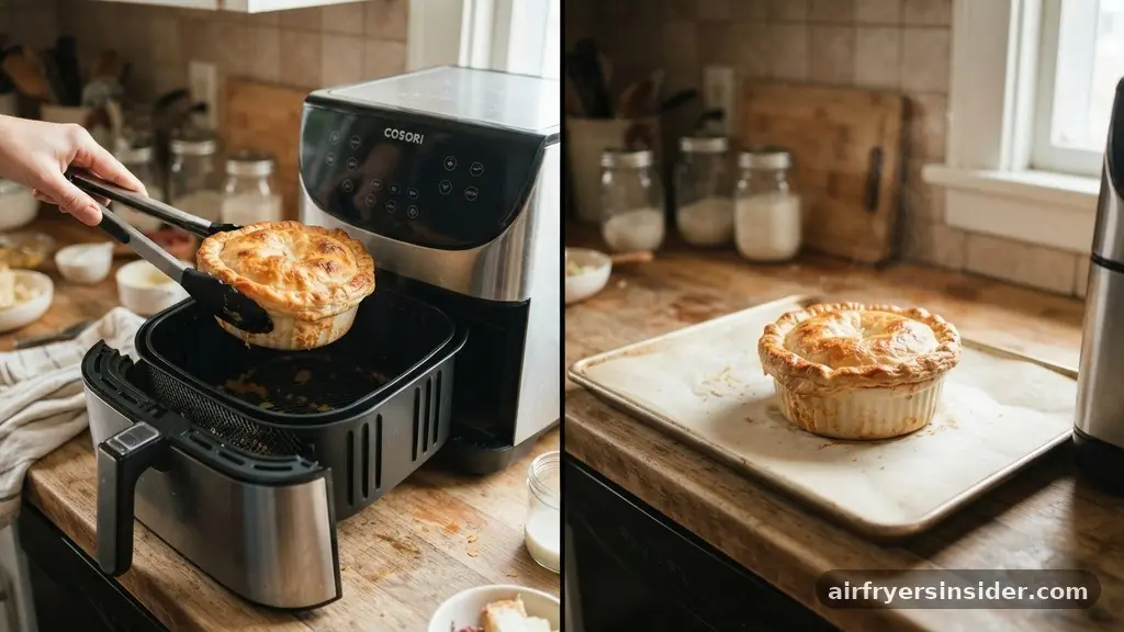 Comparing Conventional Oven Baking to Air Frying - how long to cook pot pie in air fryer
