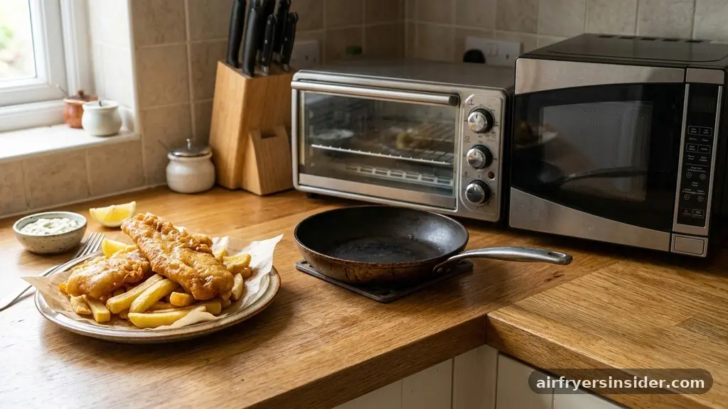 Comparing Reheating Methods - how to reheat fish and chips in air fryer