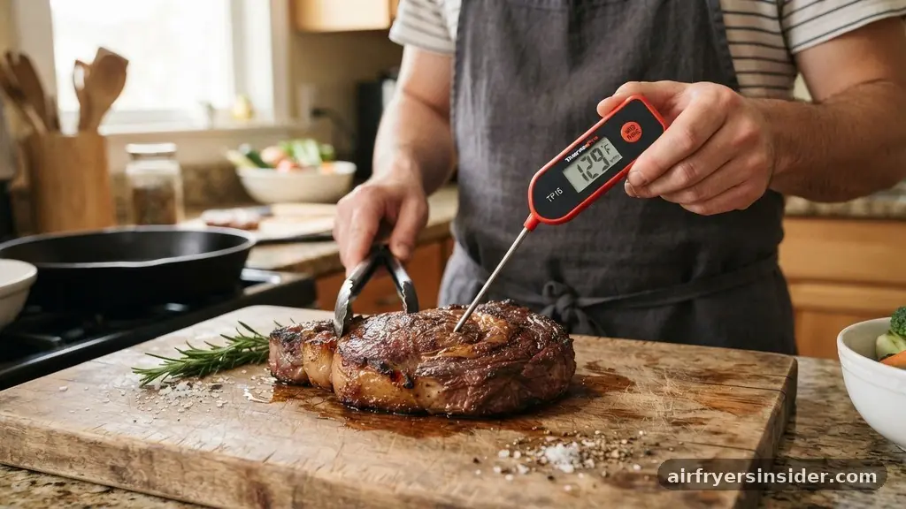 Determining Internal Temperature for Perfection - how to cook a ribeye in an air fryer