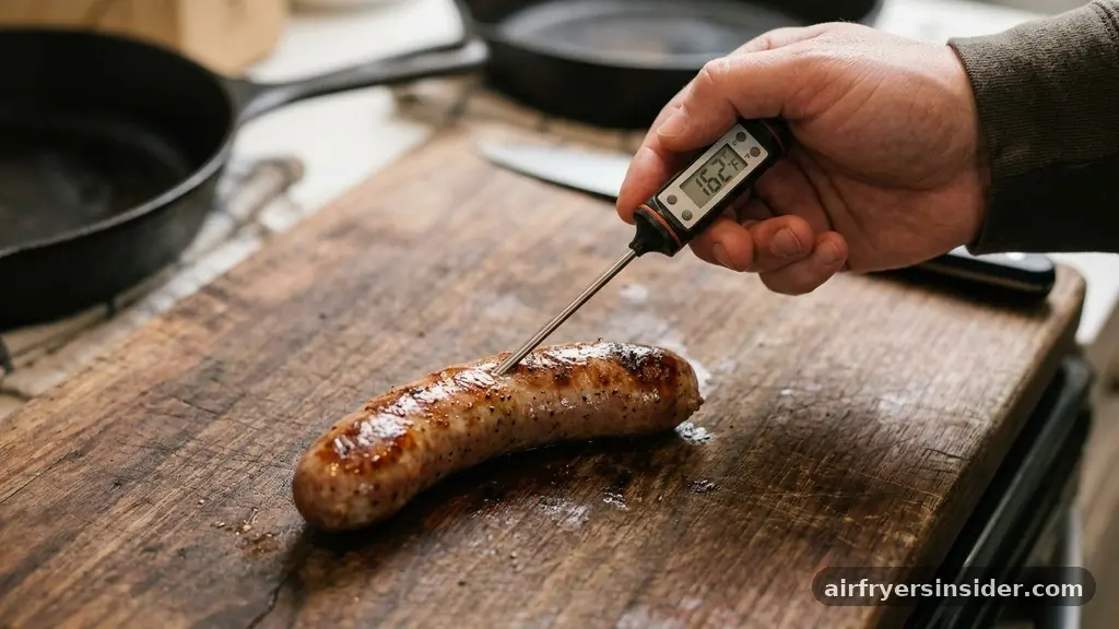 Ensuring Food Safety and Doneness - how to cook johnsonville brats in air fryer