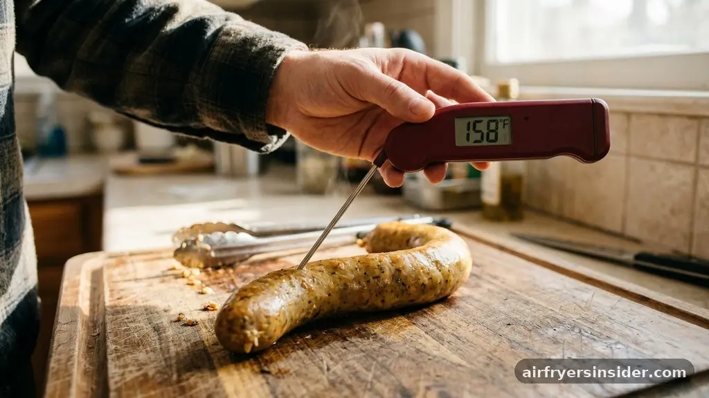 Ensuring Food Safety and Internal Temperature - how long to cook boudin in air fryer