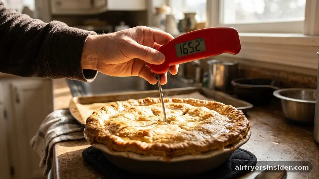 Ensuring Food Safety and Internal Temperature - how to cook a pot pie in an air fryer