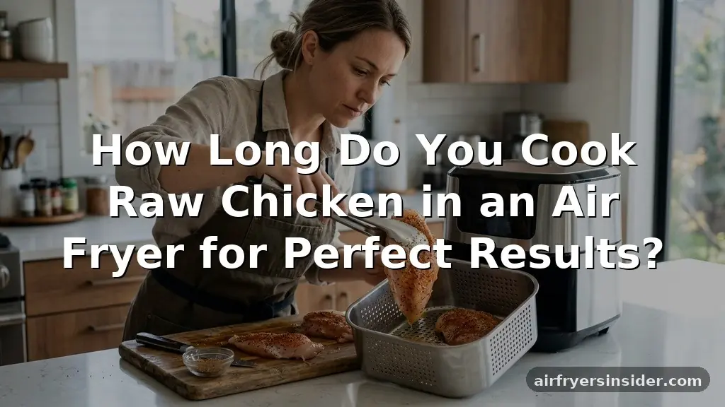 how long do you cook raw chicken in an air fryer