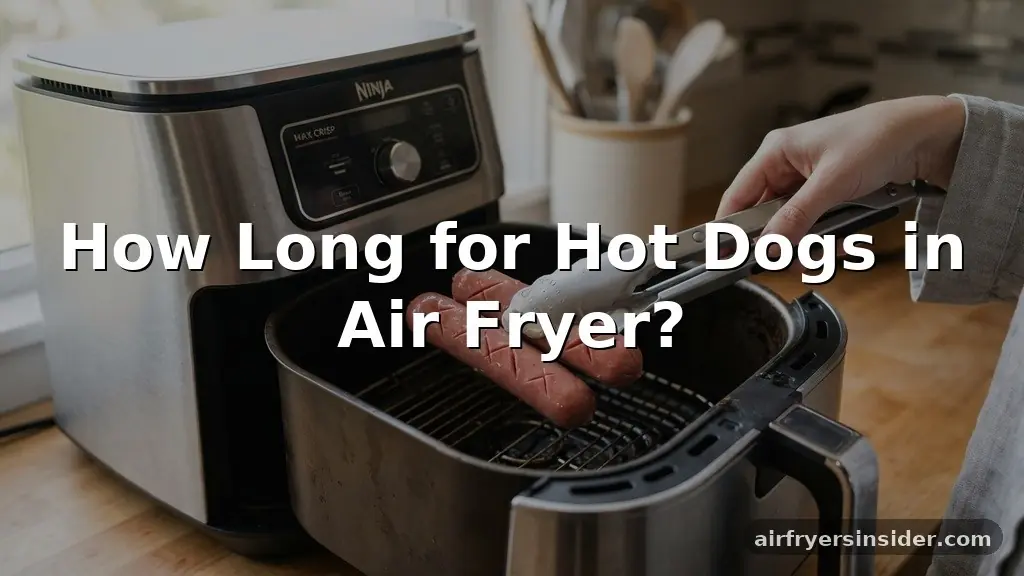 how long for hot dogs in air fryer
