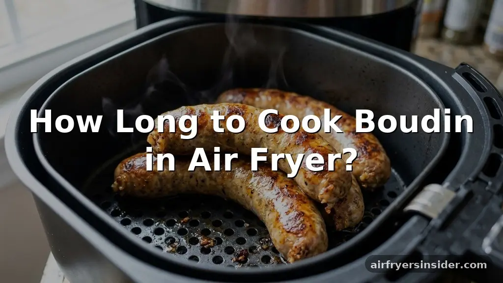 how long to cook boudin in air fryer