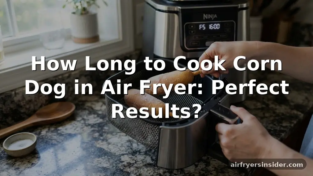 how long to cook corn dog in air fryer