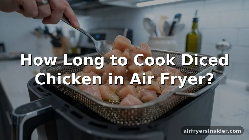 how long to cook diced chicken in air fryer