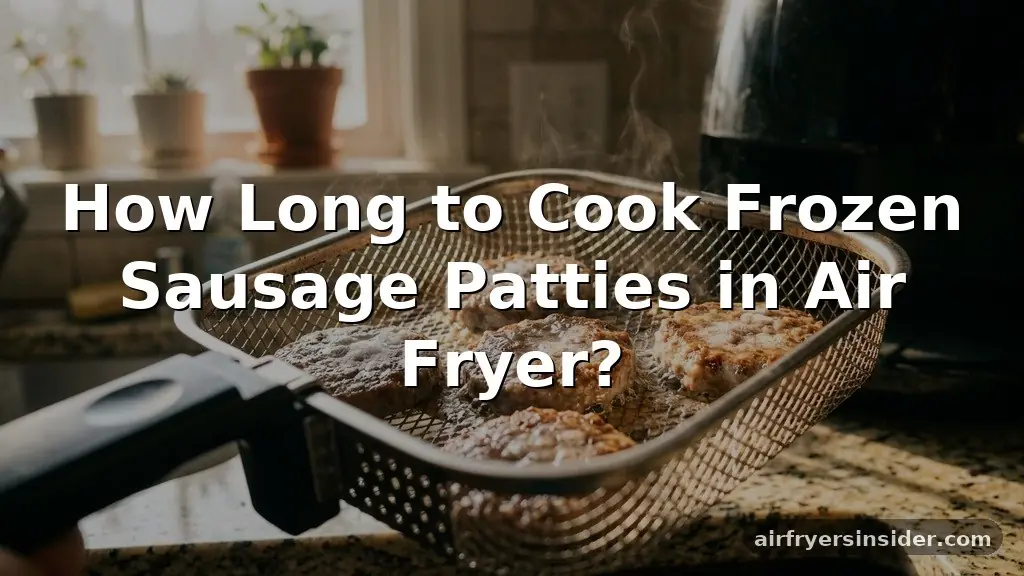 how long to cook frozen sausage patties in air fryer