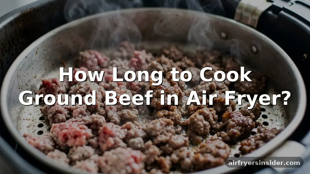 how long to cook ground beef in air fryer