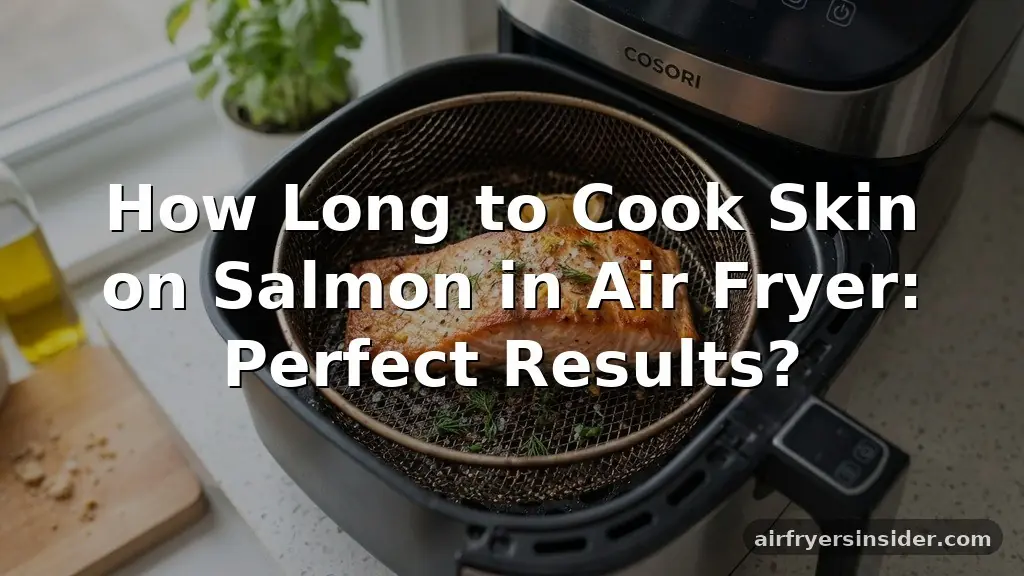 how long to cook skin on salmon in air fryer