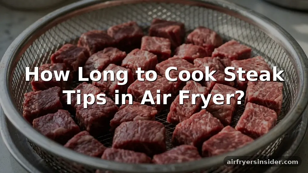 how long to cook steak tips in air fryer