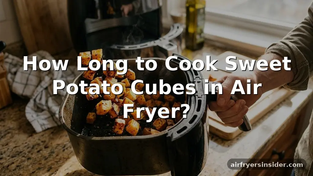 how long to cook sweet potato cubes in air fryer