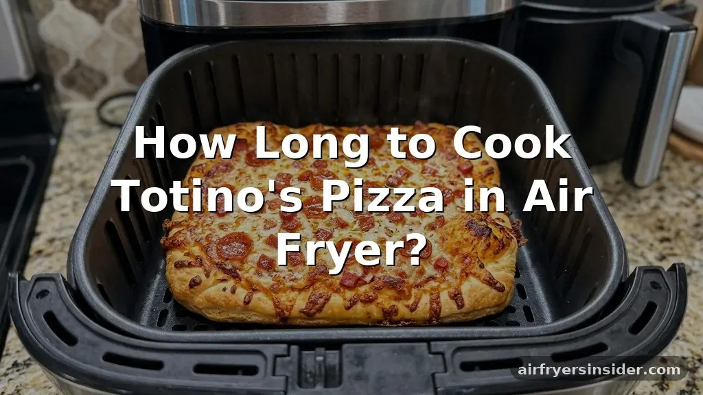 how long to cook totino's pizza in air fryer