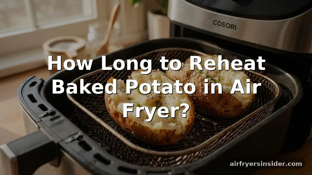 how long to reheat baked potato in air fryer