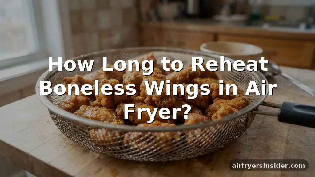 how long to reheat boneless wings in air fryer