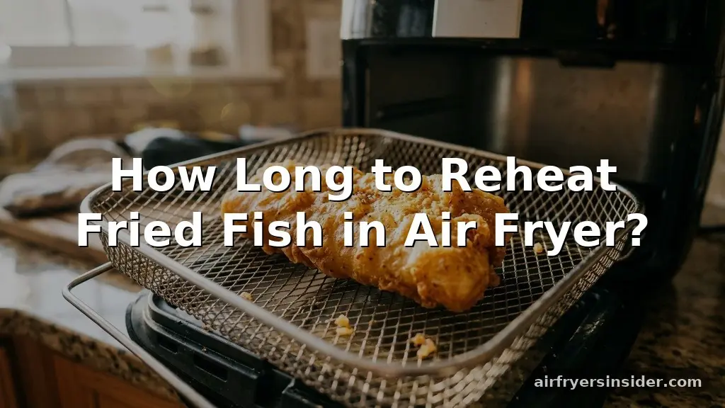 how long to reheat fried fish in air fryer