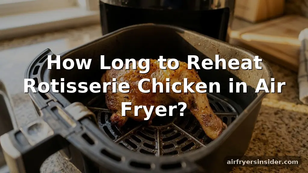 how long to reheat rotisserie chicken in air fryer