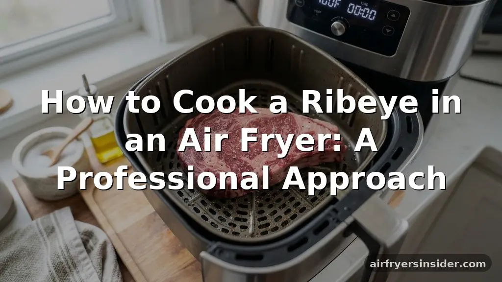 how to cook a ribeye in an air fryer