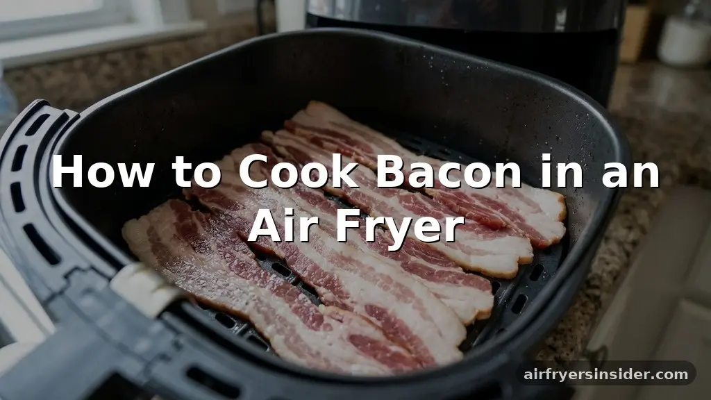 how to cook bacon in a air fryer