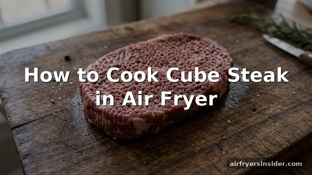 how to cook cube steak in air fryer