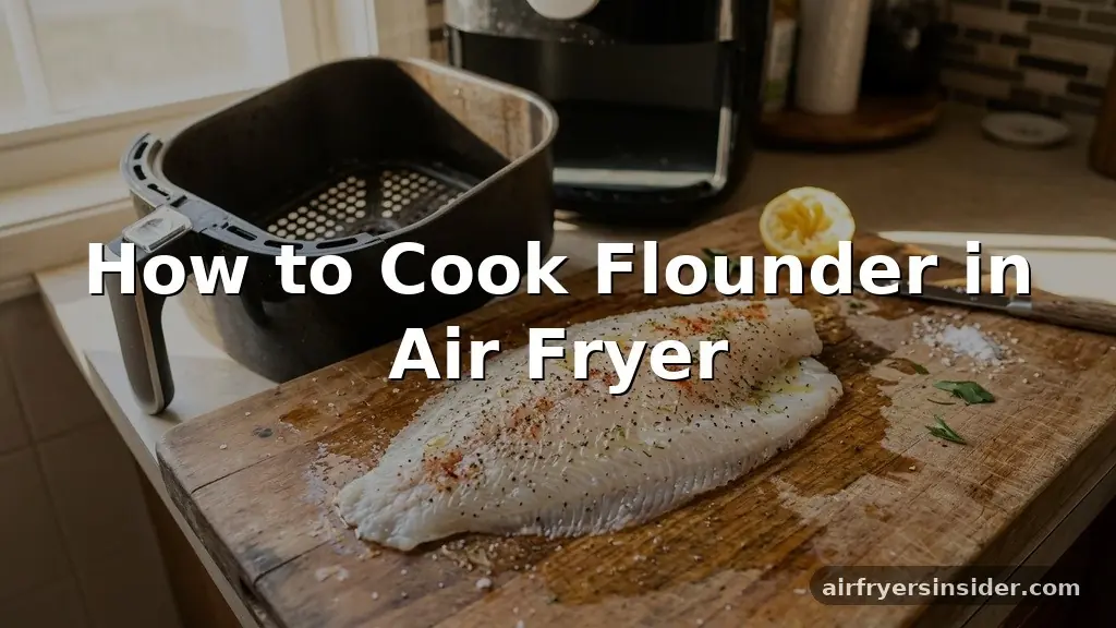 how to cook flounder in air fryer