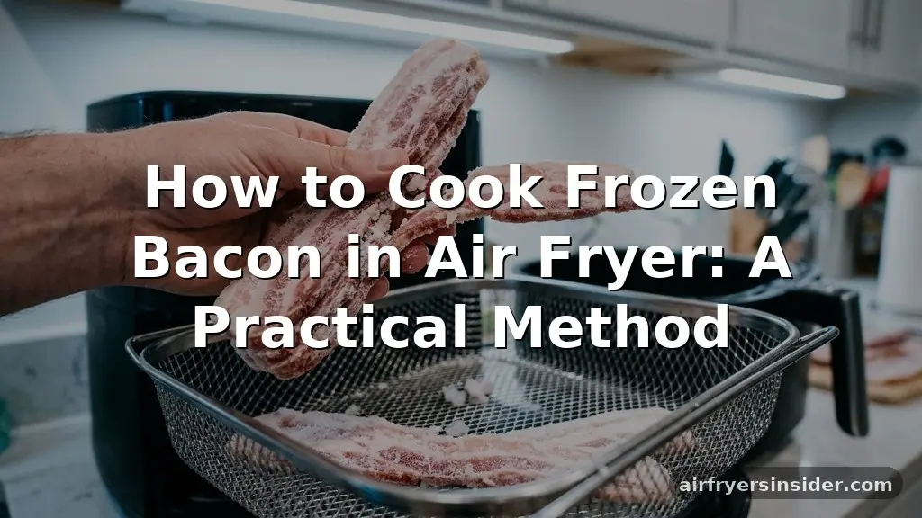 how to cook frozen bacon in air fryer