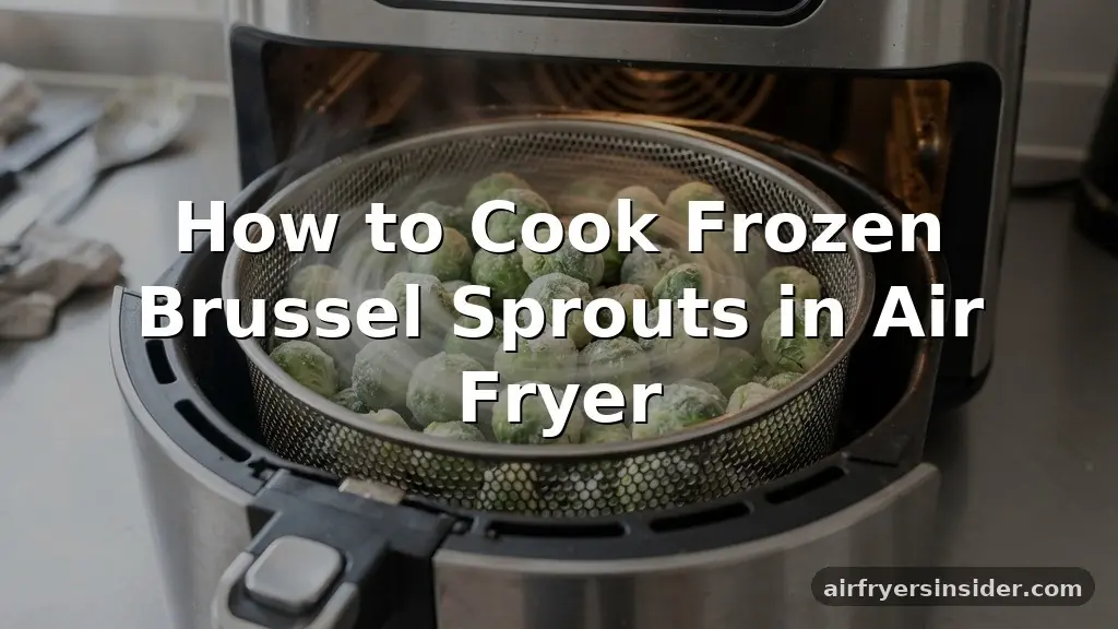 how to cook frozen brussel sprouts in air fryer