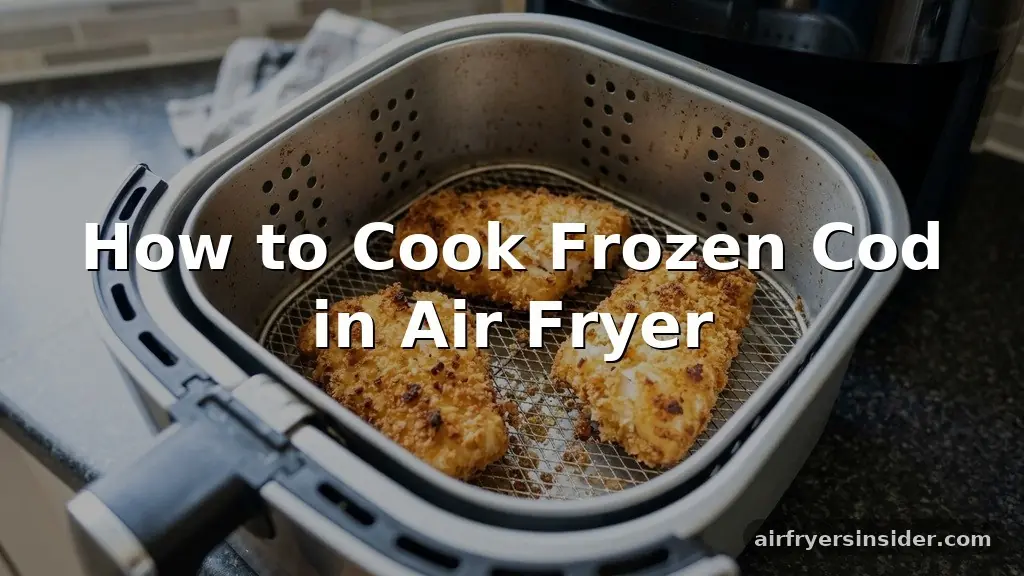how to cook frozen cod in air fryer
