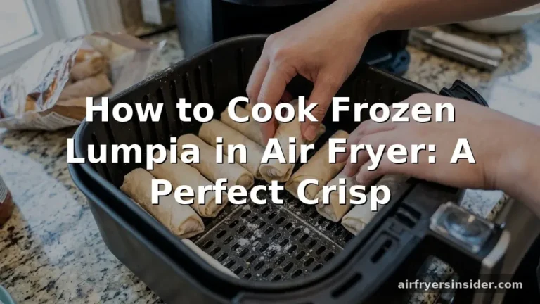 how to cook frozen lumpia in air fryer