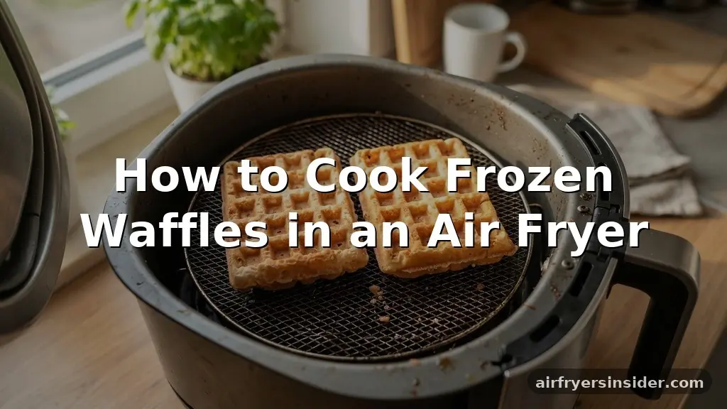 how to cook frozen waffles in air fryer