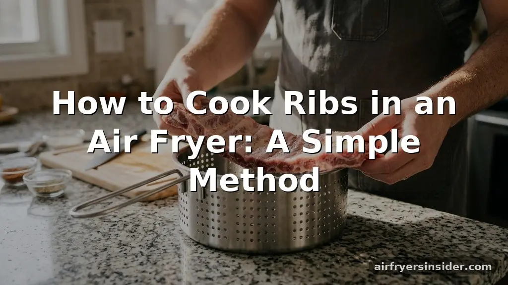 how to cook ribs in an air fryer