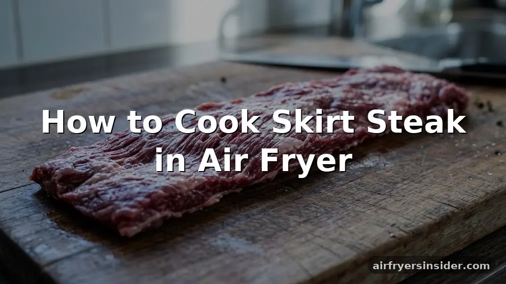 how to cook skirt steak in air fryer