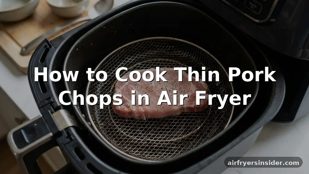 how to cook thin pork chops in air fryer
