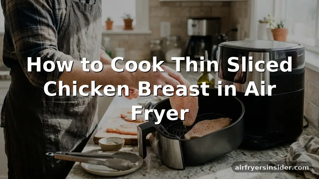 how to cook thin sliced chicken breast in air fryer