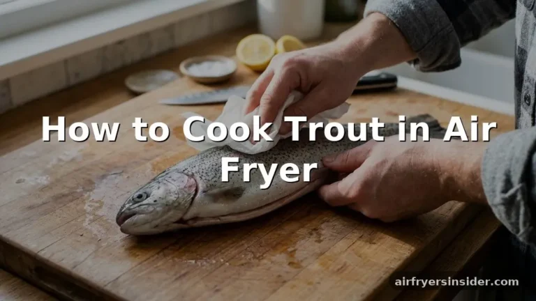 how to cook trout in air fryer