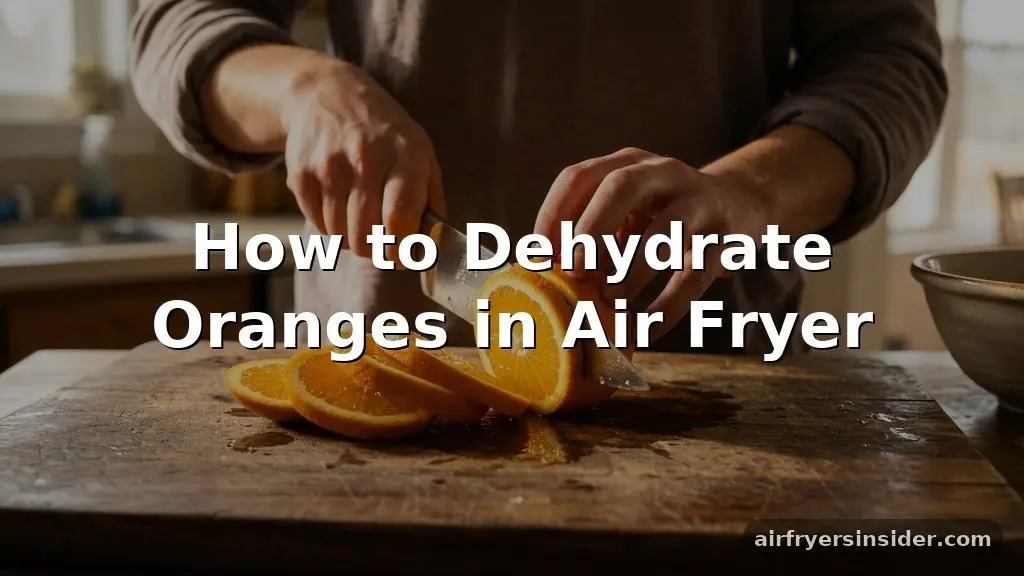 how to dehydrate oranges in air fryer