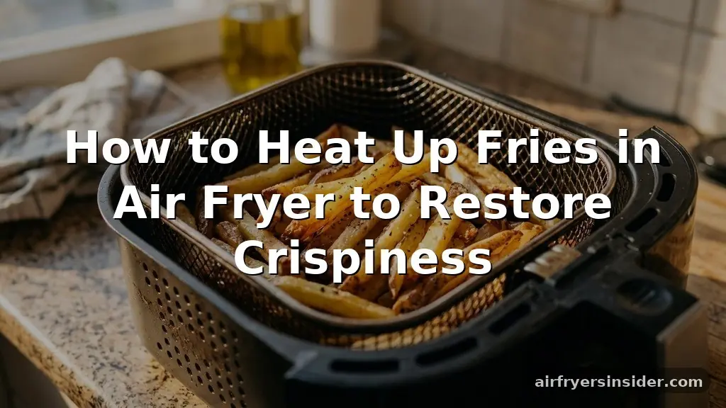 how to heat up fries in air fryer