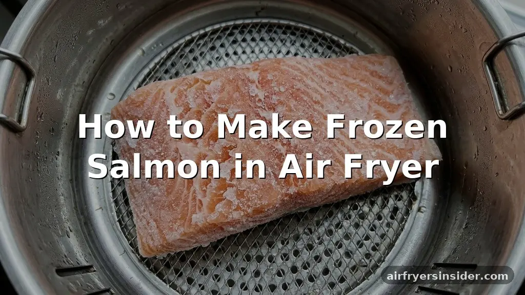 how to make frozen salmon in air fryer