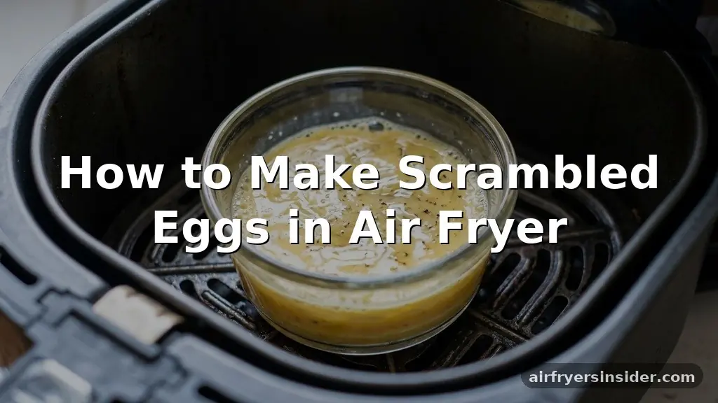 how to make scrambled eggs in air fryer
